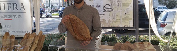 Il giovane fornaio Davide Maffezzoni 