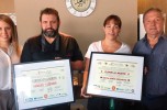 Da sinistra: Alessandra, Sergio Nazzaro, Katia Iorio Esposito, Ivar Foglieni