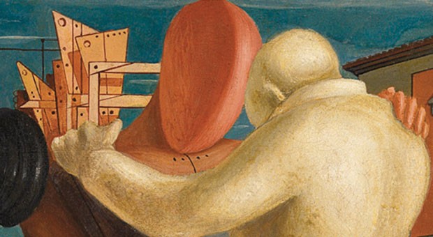 Giorgio de Chirico, Il figliol prodigo, 1922 Tempera su tela, 87 x 59 cm, particolare © G. de Chirico by SIAE 2019