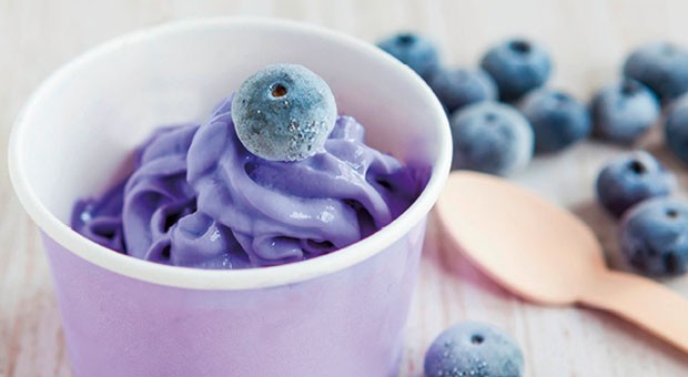 Crema viola al mirtillo