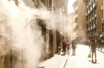 Adattarsi per resistere. Il corpo umano e la sfida del clima Firenze, nebulizzazione di acqua